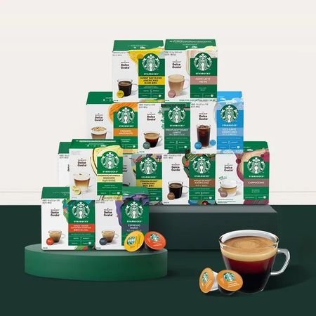 Starbucks capsule coffee 10 types 12 capsules x 10 boxes by Dolce Gusto Veranda Blend x 5 Boxes