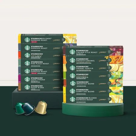 Starbucks capsule coffee 14 types 10 capsules x 10 boxes by Nespresso Italian Style Roast x 5 Boxes