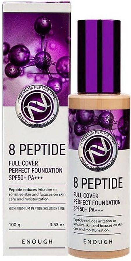 Тональный крем Enough 8 Peptide Full Cover Perfect Foundation SPF50+ PA+++ 13