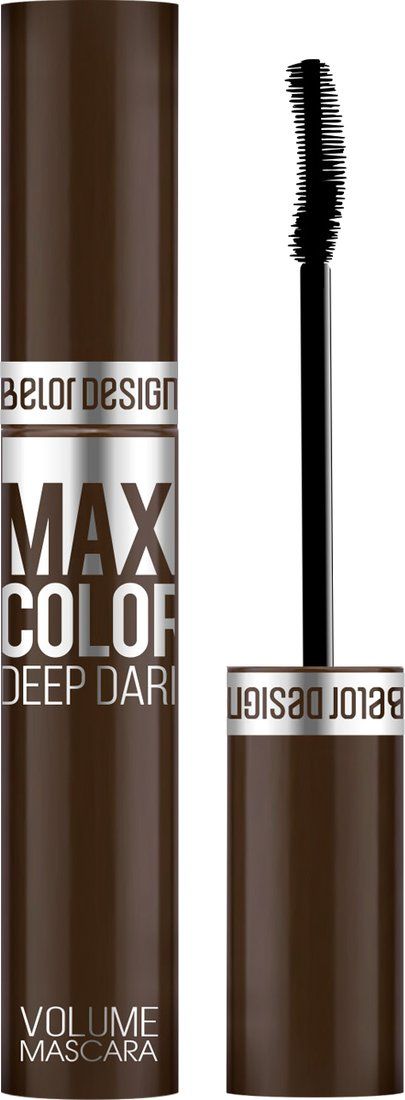 Тушь для ресниц Belor Design Maxi Color объемная шоколадный 12.3 г