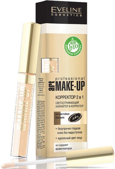 Консилер Eveline Cosmetics Art Professional Make-Up 04 Light 2 в 1 7 мл