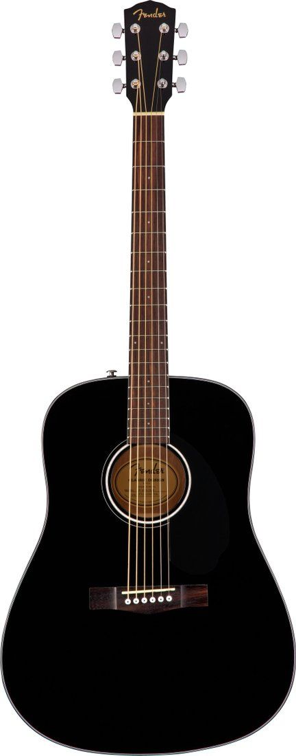 Акустическая гитара Fender CD-60S Black