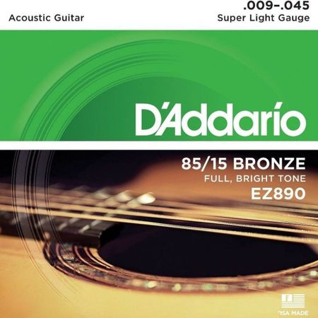 Струны для гитары D'Addario EZ890 Super Light 9-45