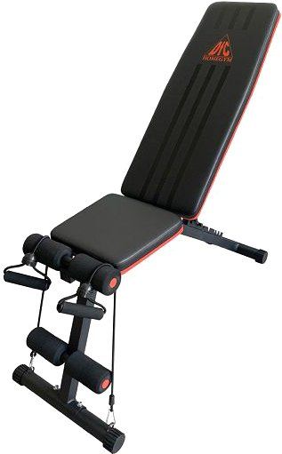 Универсальная скамья DFC Homegym DCH310 с эспандерами