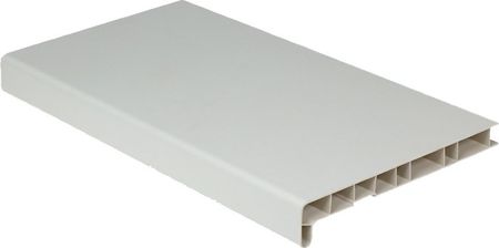 Подоконник АНВ ПВХ стандарт с заглушкой 400x1000 (белый)