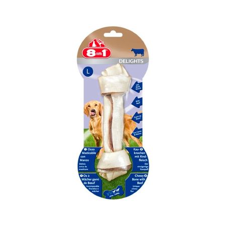 8 in1 Dental Delights L лакомство для собак крупных пород для чистки зубов 20 см с говядиной - 1 шт 100 г 1011₽