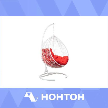 Кресло подвесное Tropica белое / красное
