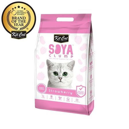 Kit Cat SoyaClump Soybean Litter Strawberry соевый биоразлагаемый комкующийся наполнитель с ароматом клубники 1474₽