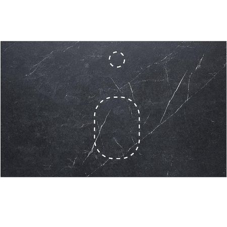 Столешница под раковину La Fenice Terra 80 FNC-VS03-TER-80 Черный мрамор 11520₽