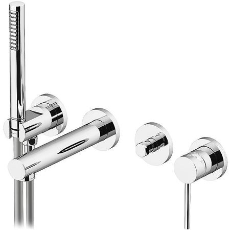 Смеситель для ванны Gattoni Circle One 900590C0 Хром 129278₽