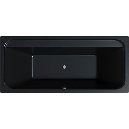 Акриловая ванна Corpa Nera Bellini 170x75 CN05030BLM Черная матовая без гидромассажа