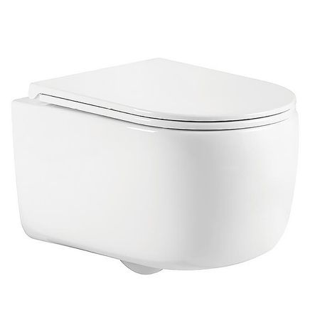 Унитаз Azario Nata AZ-5102T-WHT подвесной цвет Белый с сиденьем Микролифт 10710₽