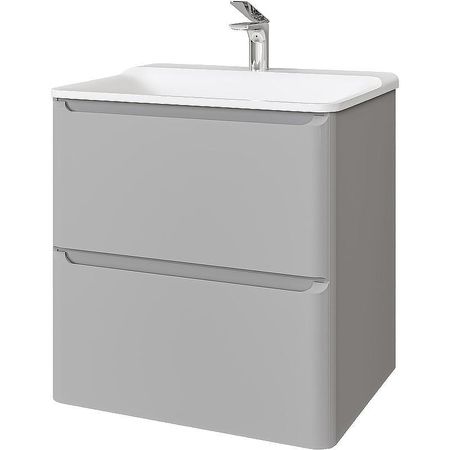 Тумба под раковину Raval Welto 60 Wel01602PGRSRL подвесная Светло-серый 15552₽