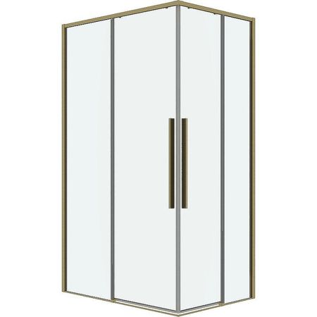 Душевой уголок Grossman Galaxy 110х90 300K330111903200 профиль Золото сатин стекло прозрачное 39072₽