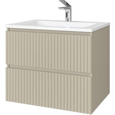 Тумба под раковину Raval Coste 60 Cst0160PBRSRL подвесная Светло-коричневая 16608₽