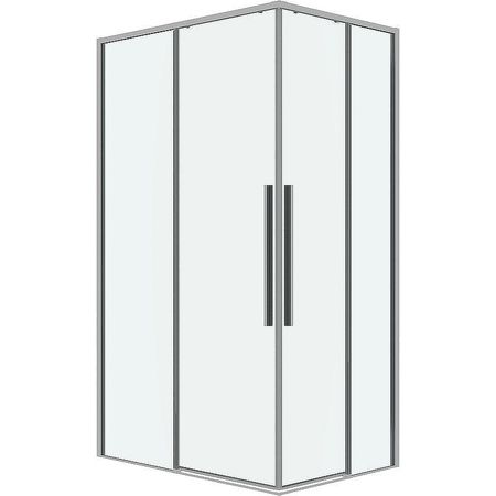 Душевой уголок Grossman Galaxy 90х80 300K330190801000 профиль Хром стекло прозрачное 27700₽