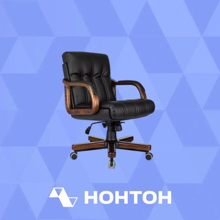 Кресло руководителя Бюрократ T-9932W-Low-Eco экокожа черная