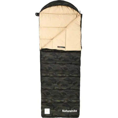 Спальный мешок Naturehike M320 +1 молния справа (220 см камуфляжный)