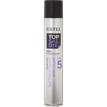 Лак для волос Estel Top Salon Pro. Стайлинг экстрасильная фиксация 400 мл