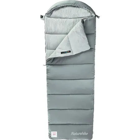 Спальный мешок Naturehike M300 -13 молния слева (220 см серый)