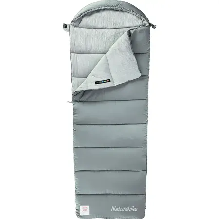 Спальный мешок Naturehike M400 -18 молния справа (220 см серый)