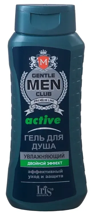 Gentlemen club Гель для душа ACTIVE увлажняющий 400 мл. Iris