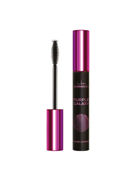 Тушь для ресниц purple galaxy силиконовая кисть с усиками, удлинение и разделение ресниц, 10 мл
