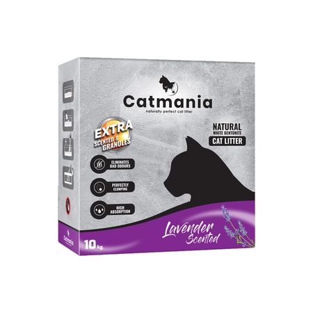 Catmania Lavander наполнитель для кошачьего туалета с ароматом лаванды в коробке - 10 кг 1135₽