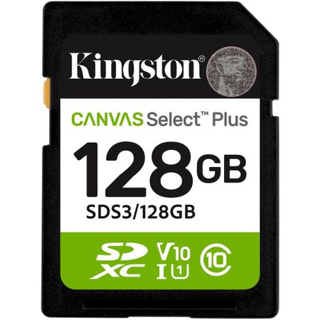 Карта памяти Kingston Canvas Select Plus SDXC 128GB C10 (SDS3/128GB)