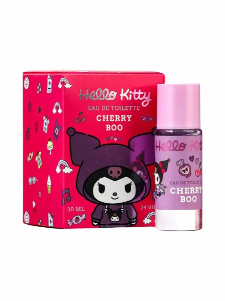 Туалетная вода and friends kuromi cherry boo, фруктовый аромат вишни, 30 мл