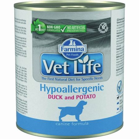 Farmina Vet Life Dog Hypoallergenic влажный корм для собак при аллергии с уткой и картофелем - 300 г 6 шт в уп 2735₽
