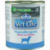 Farmina Vet Life Dog Hypoallergenic влажный корм для собак при аллергии с уткой и картофелем - 300 г