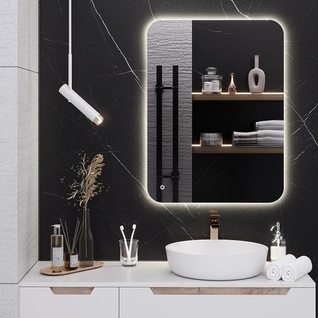 Зеркало Aqua de Marco Milan 60х80 MIL60/80 с подсветкой с сенсорным выключателем и диммером