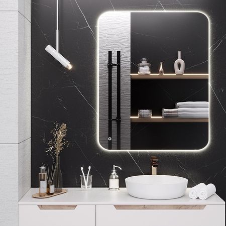 Зеркало Aqua de Marco Milan 80х100 MIL80/100 с подсветкой с сенсорным выключателем и диммером