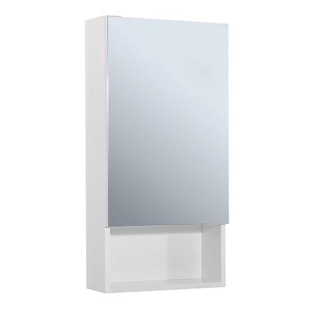 Зеркальный шкаф Aqua de Marco City 40 R 1040WCSYD цвет Белый 4602₽