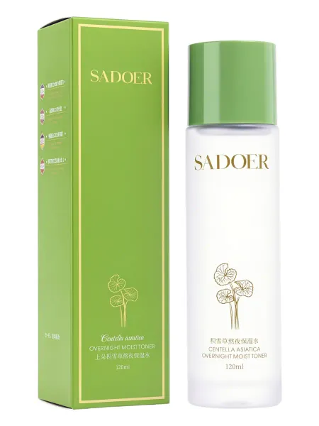 Ночной тоник для лица с экстрактом центеллы sadoer, 120 мл