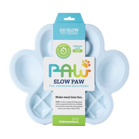 PetDreamHouse Paw Slow Feeder Baby Blue Easy Миска для собак и кошек для медленного кормления голубая - 32 л 789₽