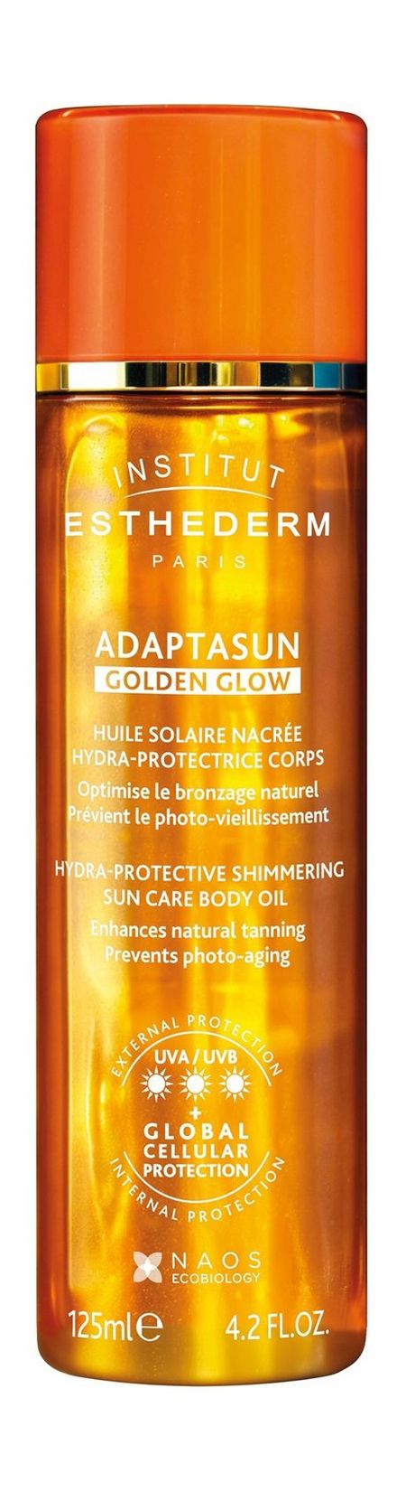 Institut Esthederm Adaptasun Golden Glow Hydra-Protective Shimmering  Sun Care Body Oil
