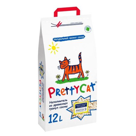 PrettyCat наполнитель древесный для кошачьих туалетов Wood Granules 310₽