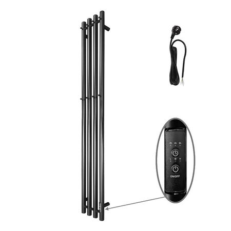 Электрический полотенцесушитель Altasan Проксима 115х21 ПроксимаКругСП21150Ч цвет Черный матовый 17952₽