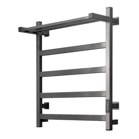 Электрический полотенцесушитель Aringa Порто 60х50 AR03051GS с полкой цвет Оружейная сталь 15005₽