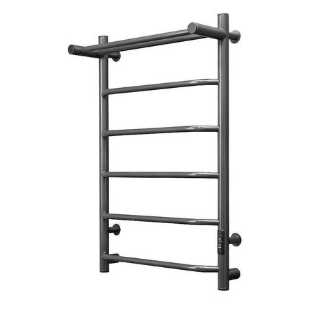 Электрический полотенцесушитель Aringa Киото 80х50 AR03047GS с полкой цвет Оружейная сталь 13008₽