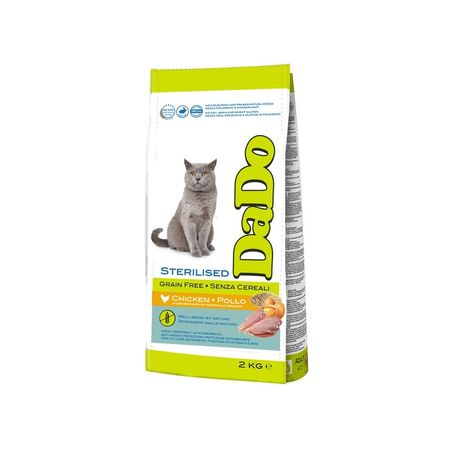 Dado Cat Grain-Free Sterilised Chicken сухой корм для стерилизованных кошек, беззерновой, с курицей - 2 кг