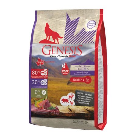 Genesis Pure Canada Wild Taiga Soft полувлажный корм для взрослых собак всех пород с мясом дикого кабана северного оленя и курицы - 907 г 1652₽