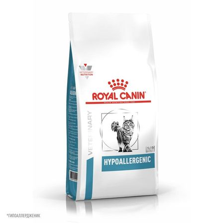 Royal Canin Hypoallergenic для кошек, диетический, применяемый при пищевой аллергии или пищевой непереносимости - 350 г
