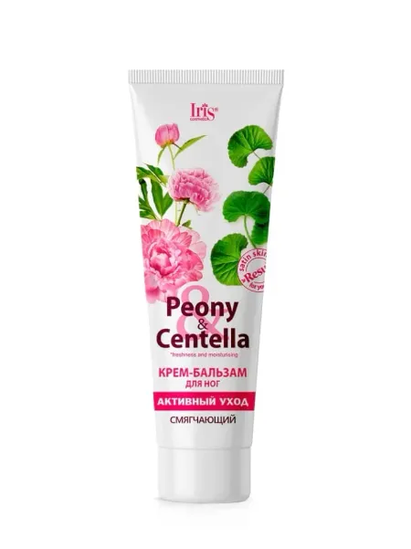 Peony & Centella Крем-бальзам для ног активный уход 100мл Iris