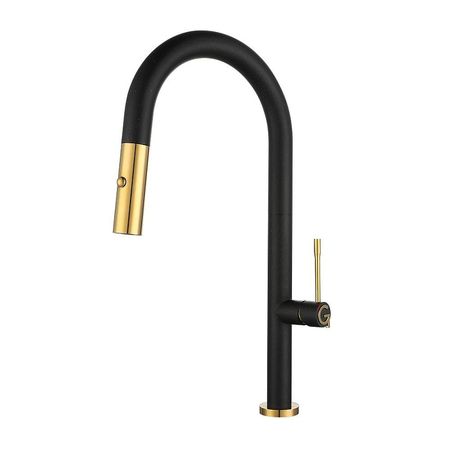 Смеситель для кухни Rivelato Asti 3972500 nero oro цвет Черный Золото 16830₽