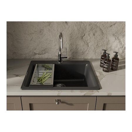 Коландер Rivelato RK-1845 цвет Нержавеющая сталь, Черный