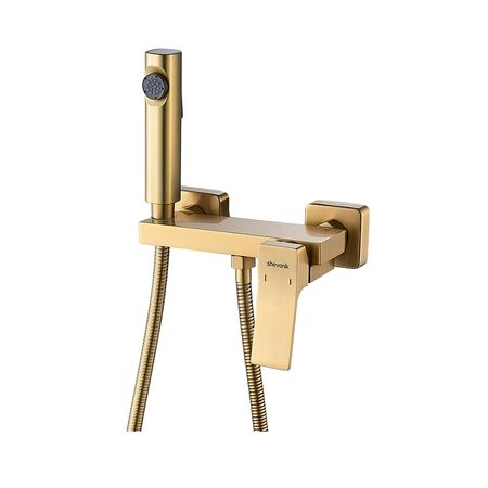 Гигиенический душ со смесителем Shevanik S4005G-1 цвет Золотой сатин