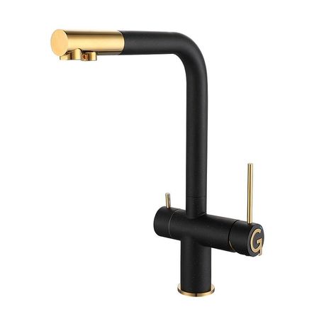 Смеситель для кухни Rivelato Lugano 1523513 nero oro цвет Черный Золото 21830₽